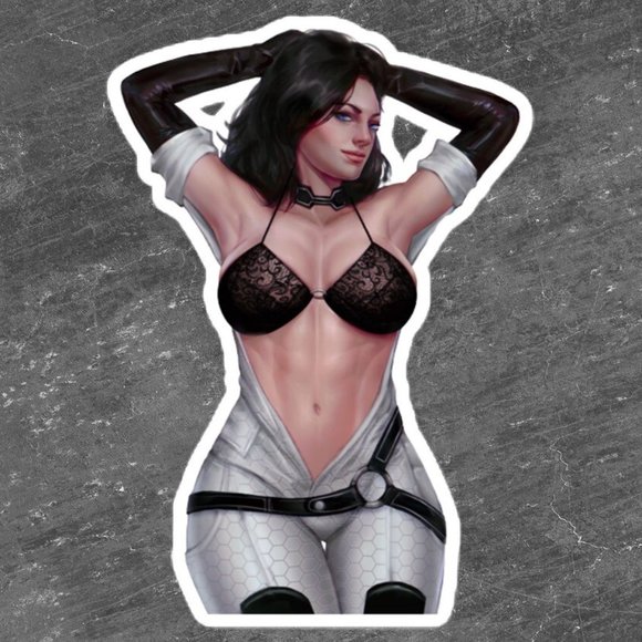 Sexy Miranda undressing Bubble-free stickers (Customizable) - Picture 1 of 3